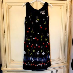 Multicolored black dress